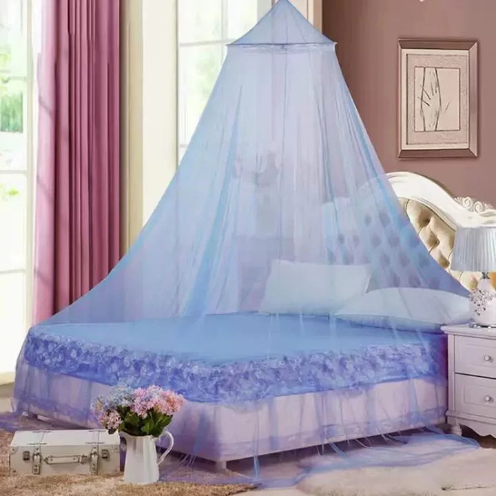 Moustiquaire de lit bleu anti-moustiques pour chambre