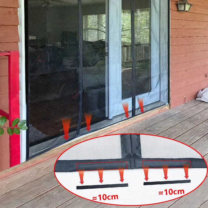 Moustiquaire de porte magnétique anti-insectes