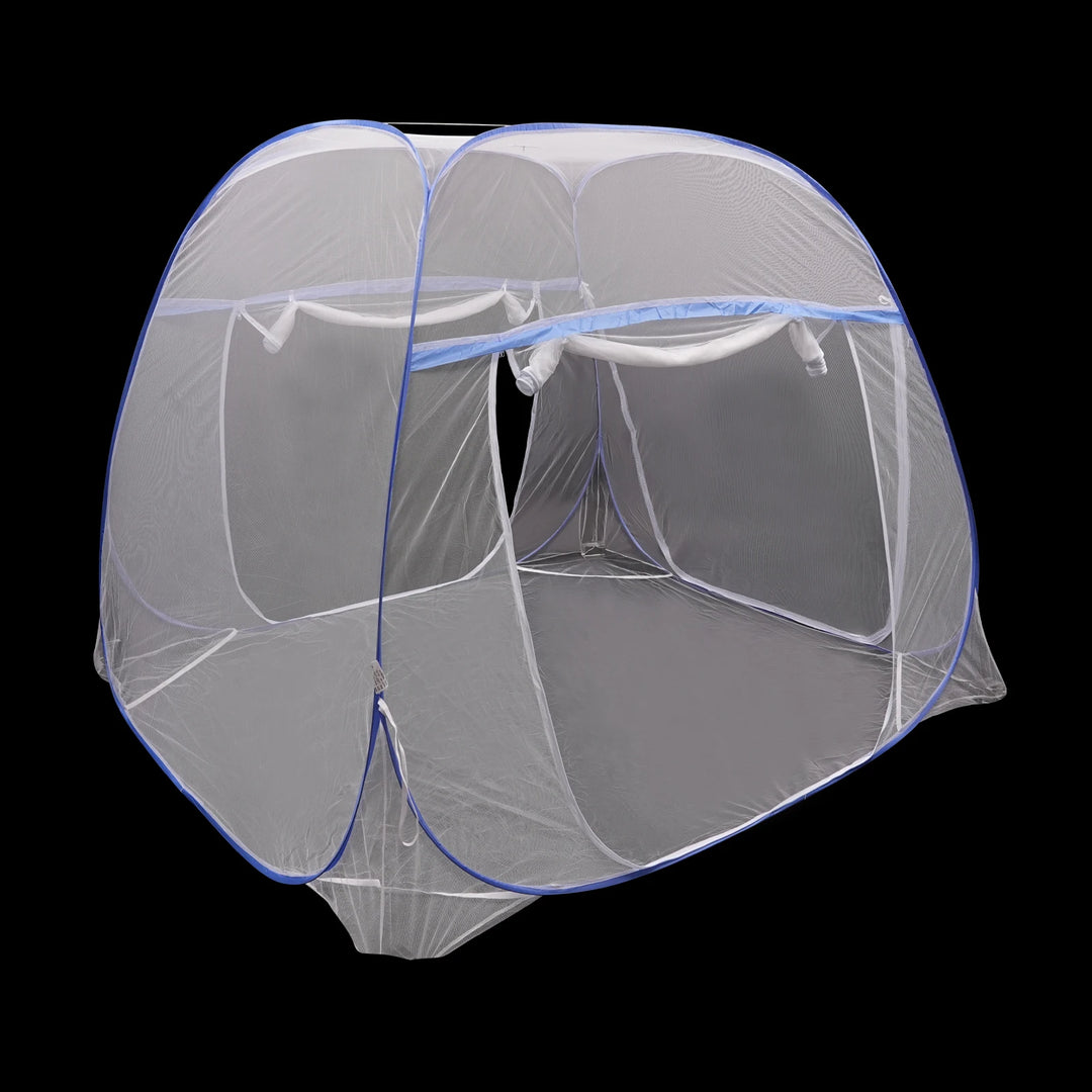 Moustiquaire de lit bleu anti-moustiques pour chambre
