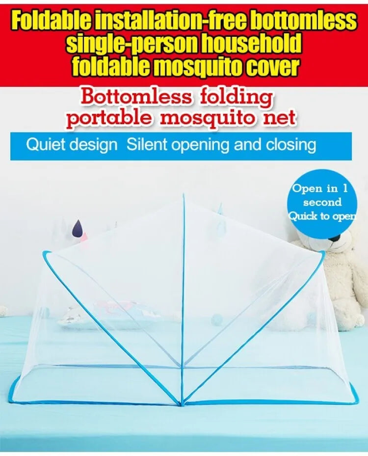 Moustiquaire de lit bleu anti-moustiques pour chambre