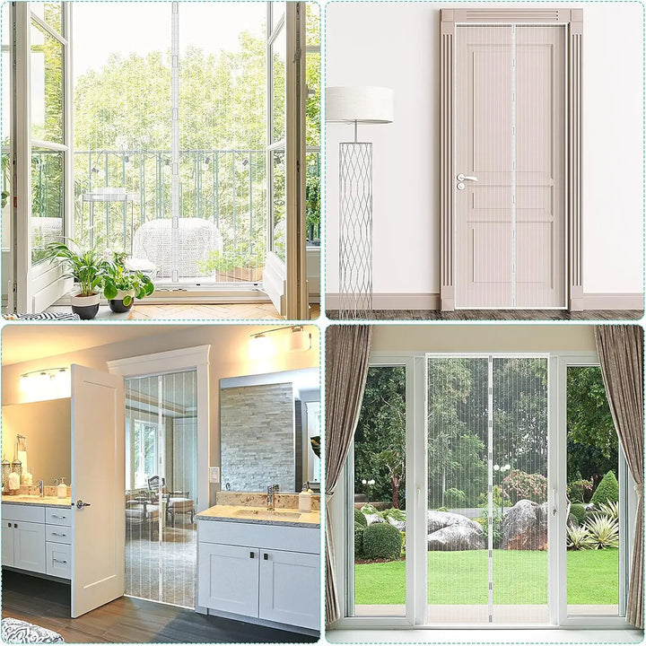 Moustiquaire de porte magnétique anti-insectes