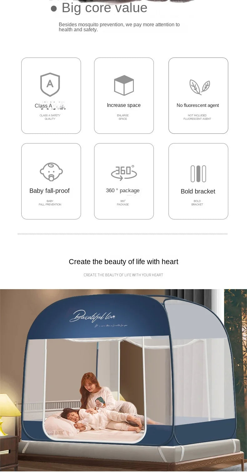 Moustiquaire de lit anti-moustiques pour chambre