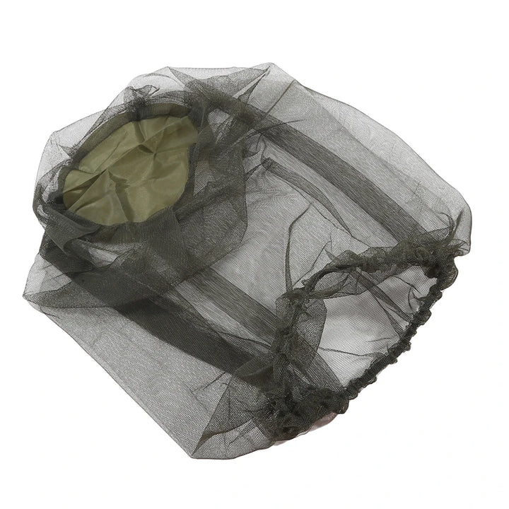 Moustiquaire de tête gris pour pêche et randonnée