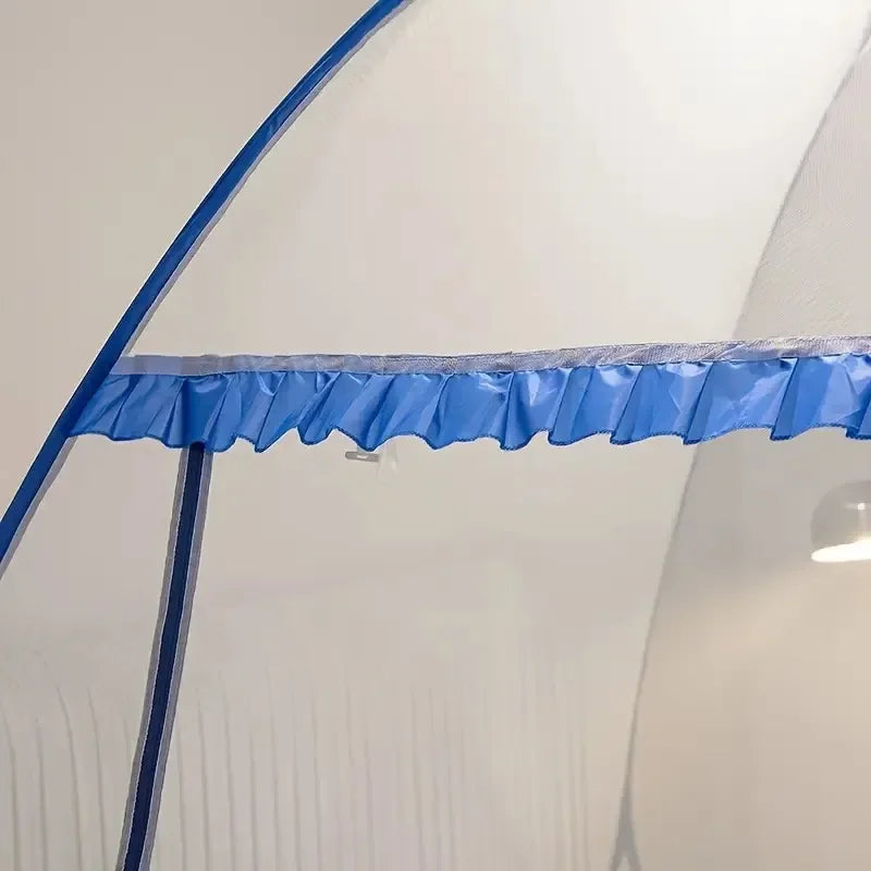Moustiquaire de lit gris anti-moustiques pour chambre