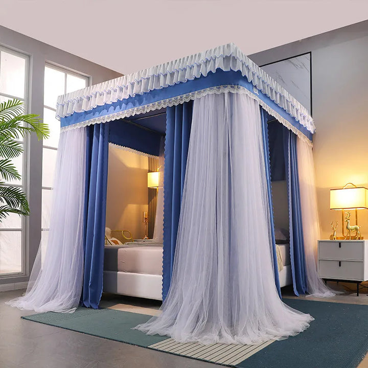 Moustiquaire de lit vert anti-moustiques pour chambre