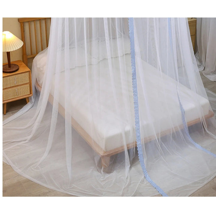 Moustiquaire de lit bleu anti-moustiques pour chambre