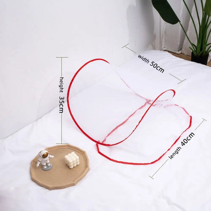 Moustiquaire de lit rouge anti-moustiques pour chambre