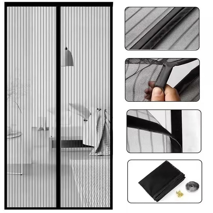 Moustiquaire de porte magnétique anti-insectes