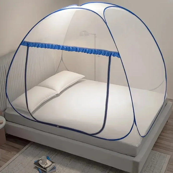 Moustiquaire de lit gris anti-moustiques pour chambre