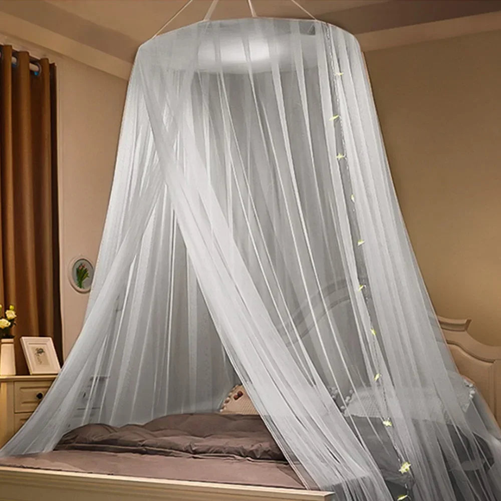 Moustiquaire de lit bleu anti-moustiques pour chambre