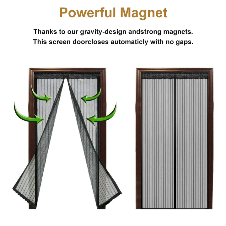 Moustiquaire de porte magnétique anti-insectes