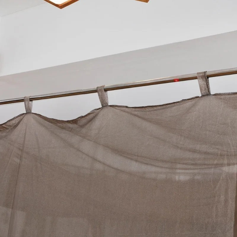Moustiquaire de lit gris anti-moustiques pour chambre