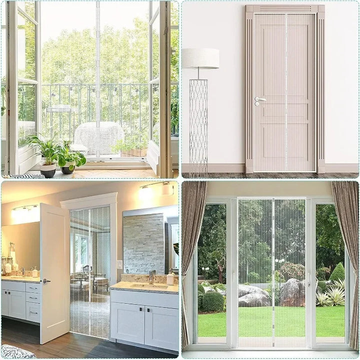 Moustiquaire de porte magnétique anti-insectes