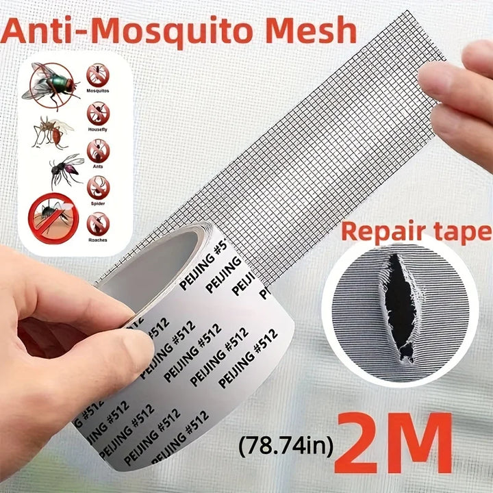 Moustiquaire de fenêtre noir auto-agrippante anti-moustiques