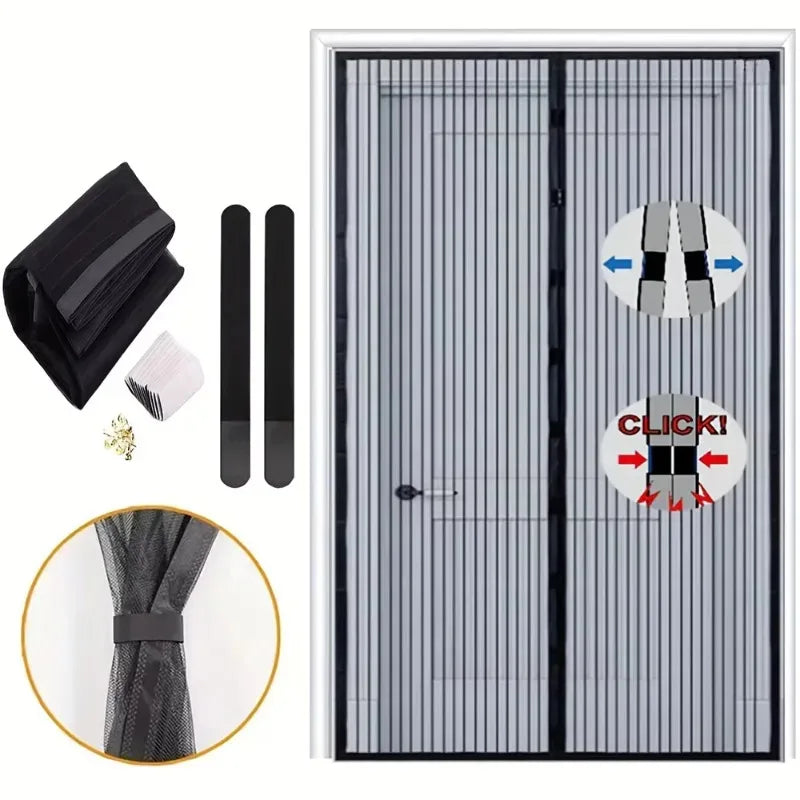 Moustiquaire de porte magnétique anti-insectes