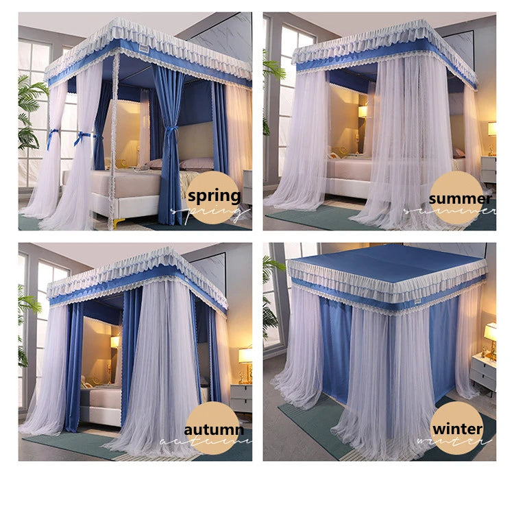 Moustiquaire de lit vert anti-moustiques pour chambre