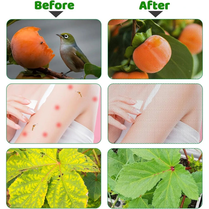 Filet anti-insectes de jardin noir à maille fine