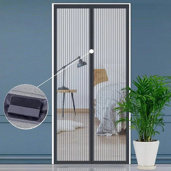 Moustiquaire de fenêtre noir auto-agrippante anti-moustiques