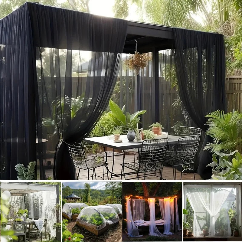 Filet anti-insectes de jardin noir à maille fine