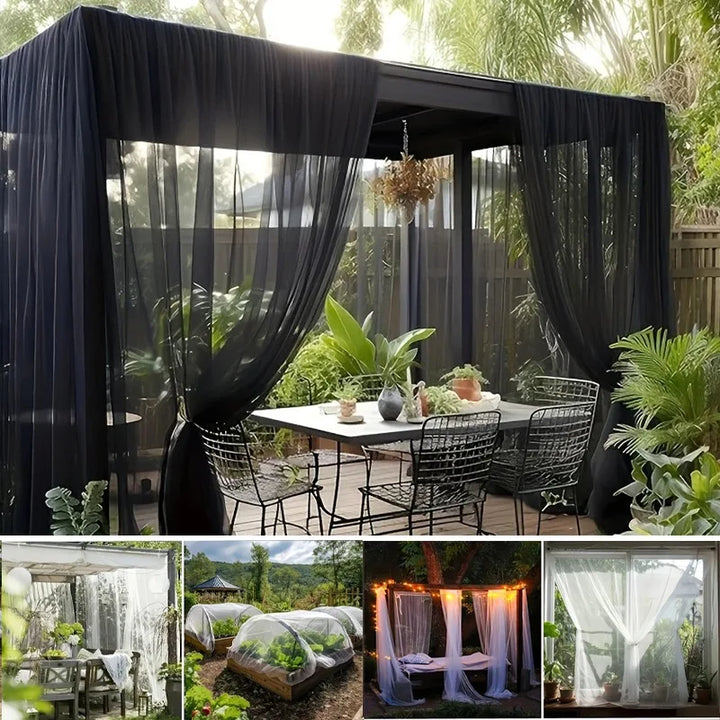 Filet anti-insectes de jardin noir à maille fine