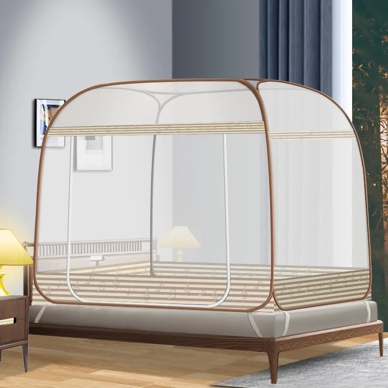 Moustiquaire de lit vert anti-moustiques pour chambre
