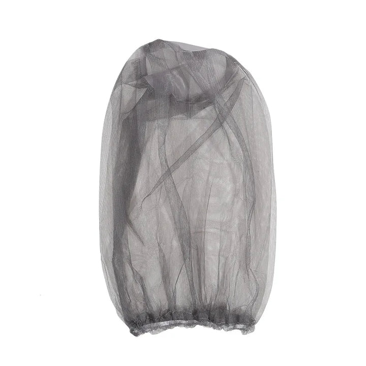 Moustiquaire de tête gris pour pêche et randonnée