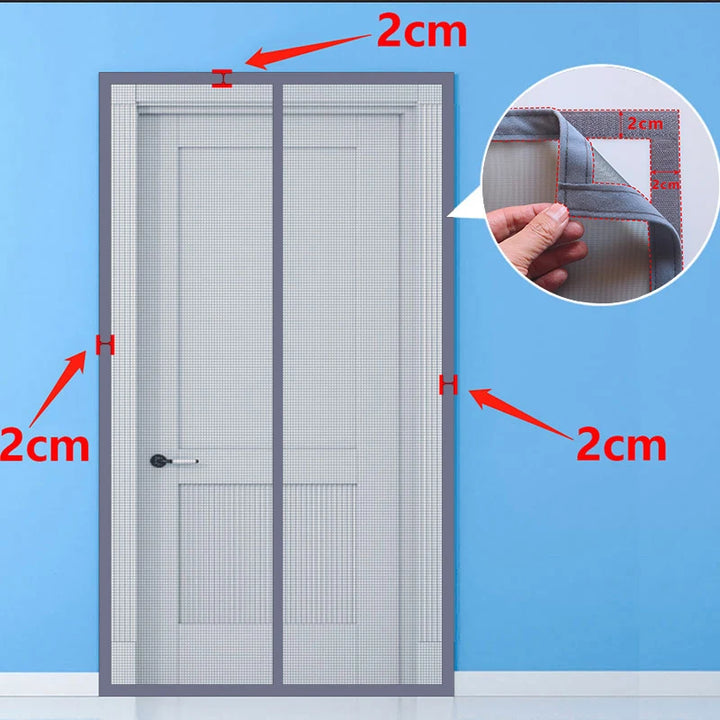 Moustiquaire de porte magnétique anti-insectes