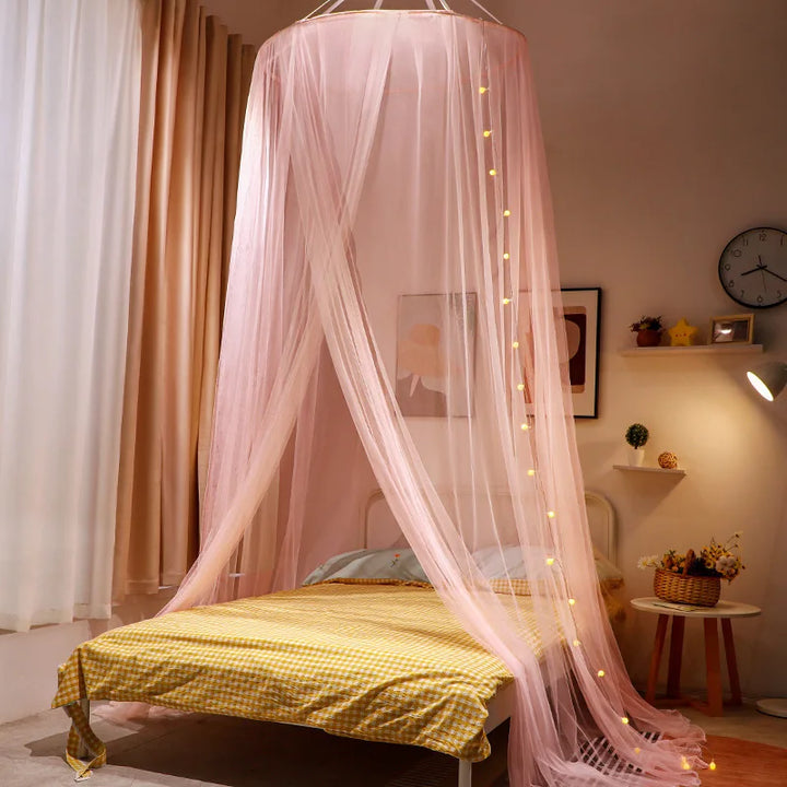 Moustiquaire de lit bleu anti-moustiques pour chambre