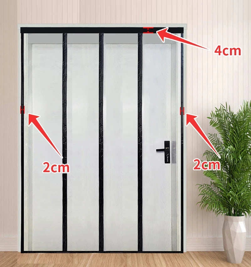 Moustiquaire de porte magnétique anti-insectes