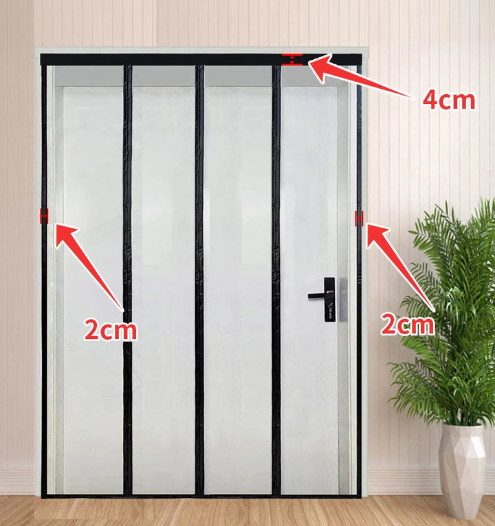 Moustiquaire de porte magnétique anti-insectes