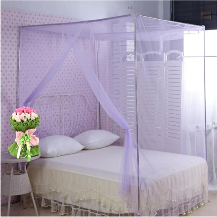 Moustiquaire de lit rose anti-moustiques pour chambre