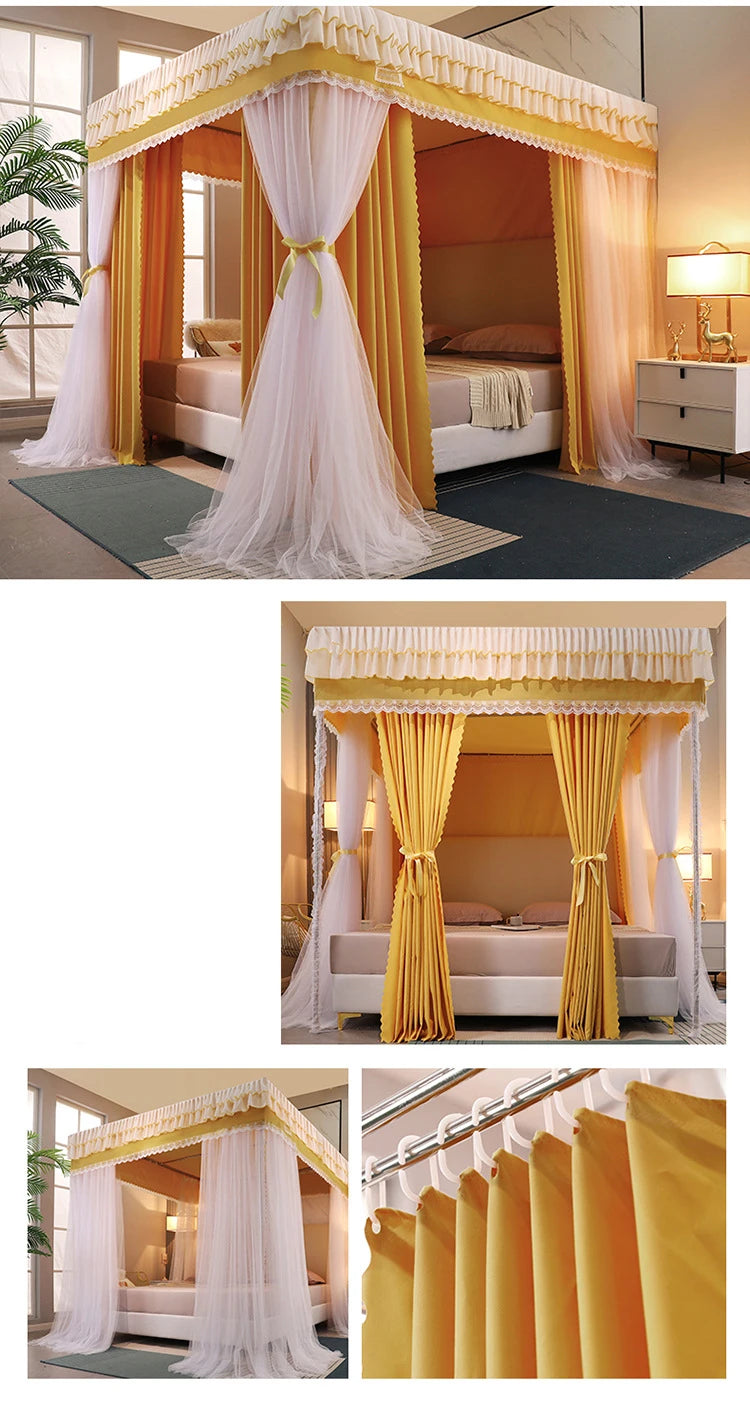 Moustiquaire de lit vert anti-moustiques pour chambre