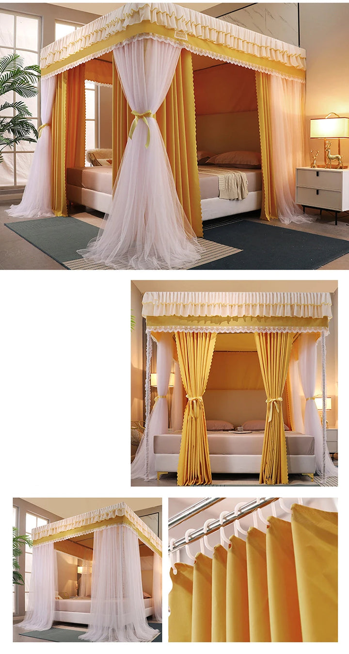 Moustiquaire de lit vert anti-moustiques pour chambre