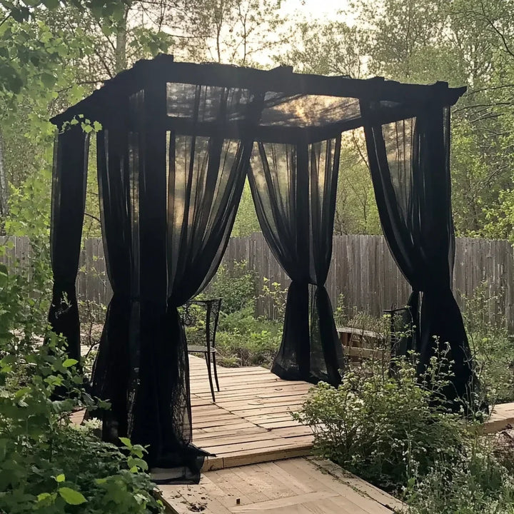 Filet anti-insectes de jardin noir à maille fine