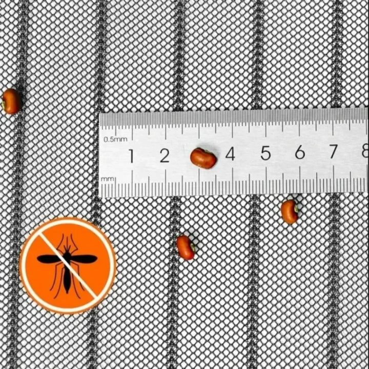 Moustiquaire de porte noir magnétique anti-insectes