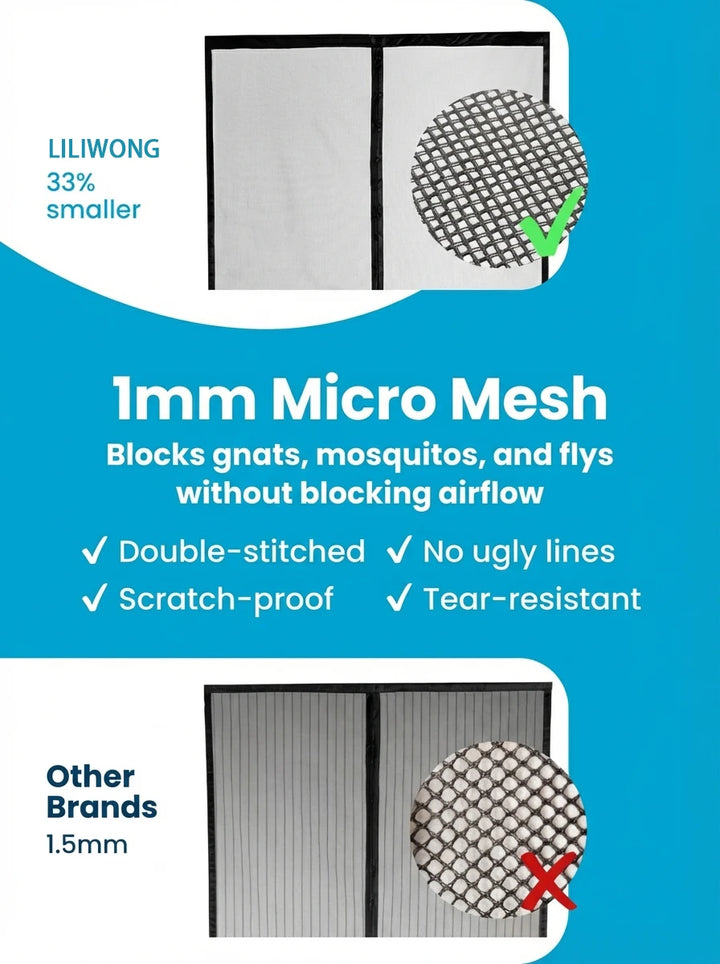 Moustiquaire de porte magnétique anti-insectes