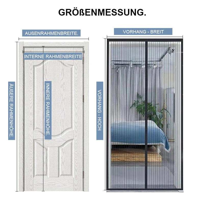 Moustiquaire de porte magnétique anti-insectes