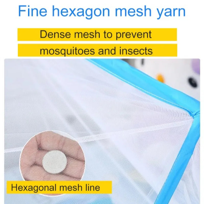 Moustiquaire de lit bleu anti-moustiques pour chambre