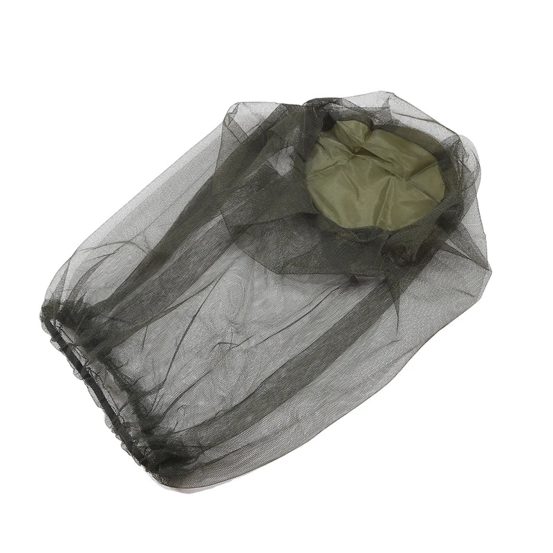 Moustiquaire de tête gris pour pêche et randonnée
