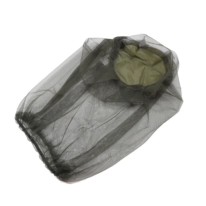 Moustiquaire de tête gris pour pêche et randonnée