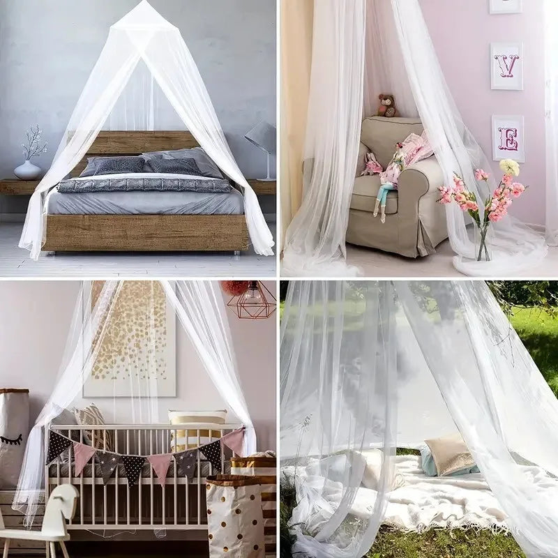 Moustiquaire de lit bleu anti-moustiques pour chambre